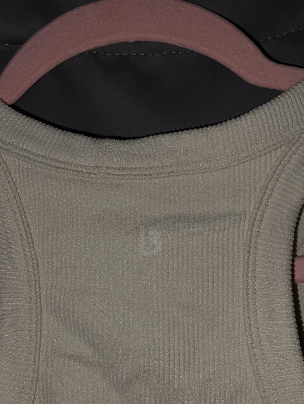 Buffbunny Collection Ribbed Tank Top Beige Size Medium - Picture 3 of 4